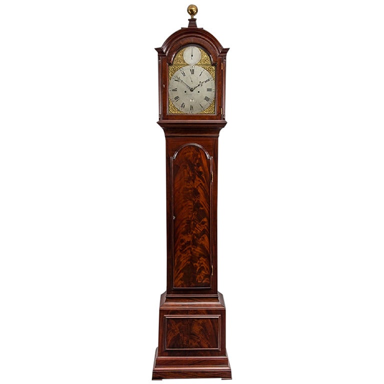 Antique Mahogany Longcase Clock by Berridge & Son, London