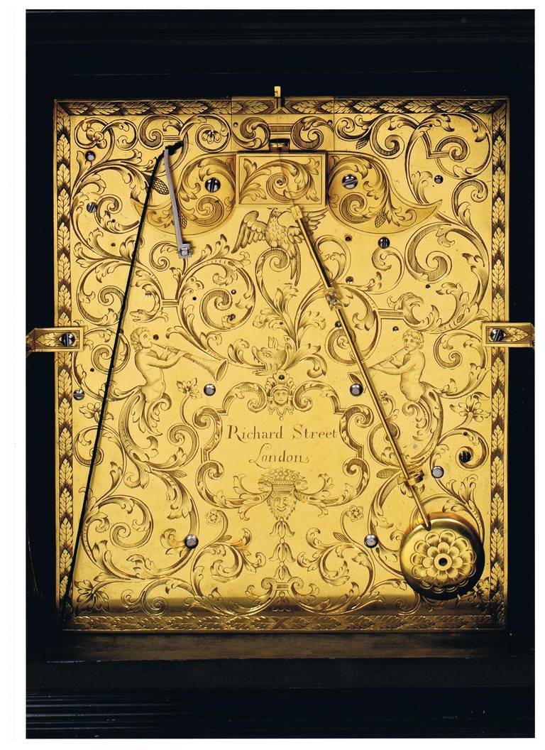 William III Period Antique Ebony Clock by Richard Street, London For