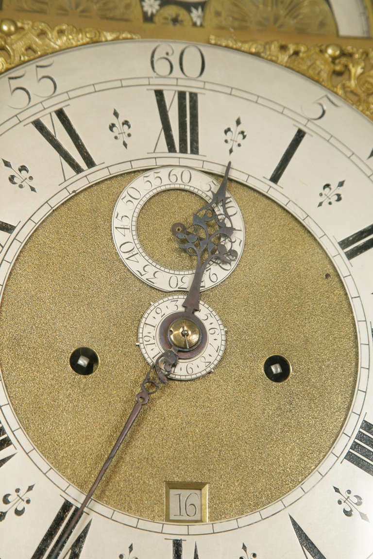18th Century and Earlier Antique Longcase Clock by Timothy Vernier, London