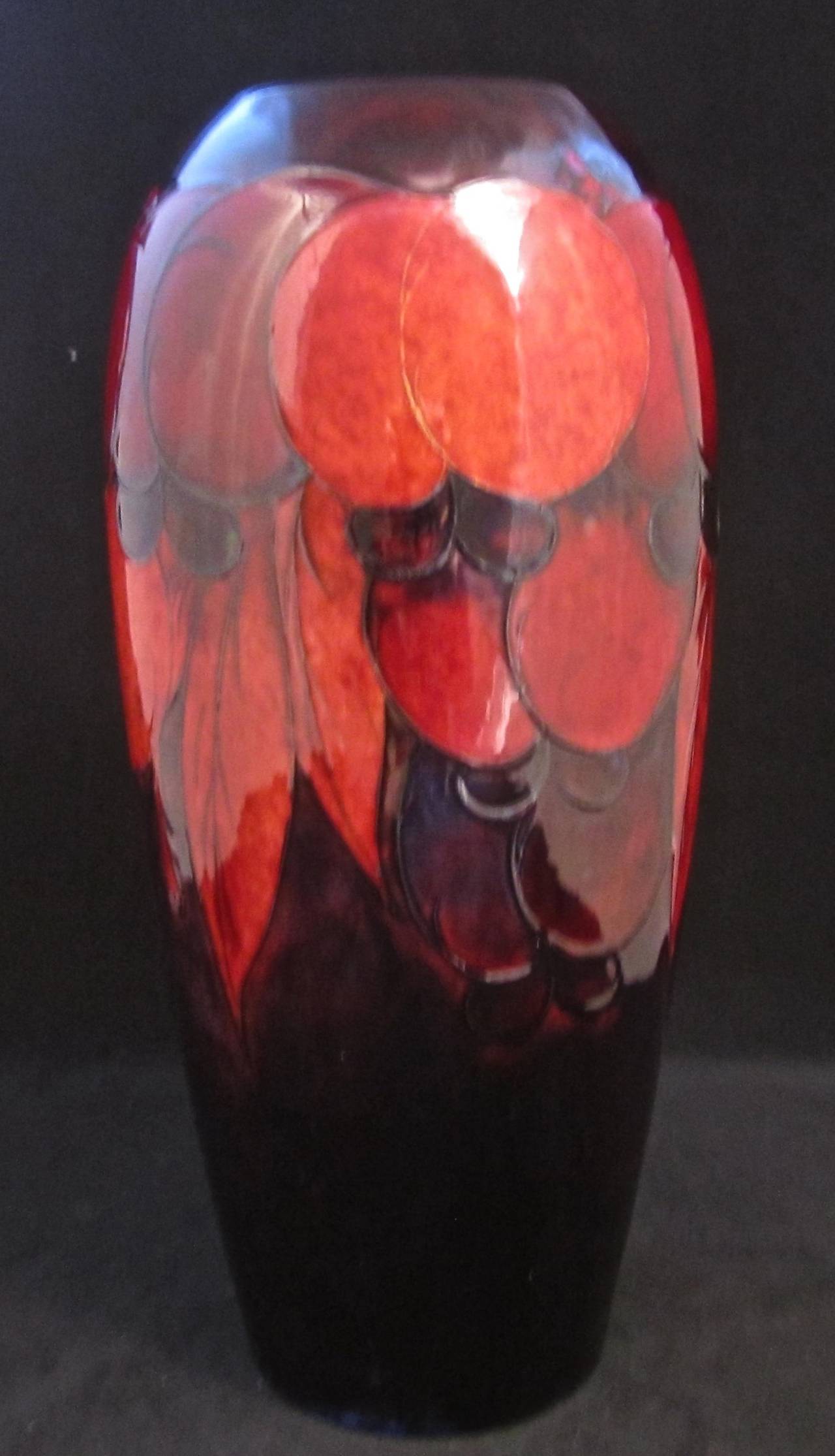 William Moorcroft Flambe Wisteria Vase