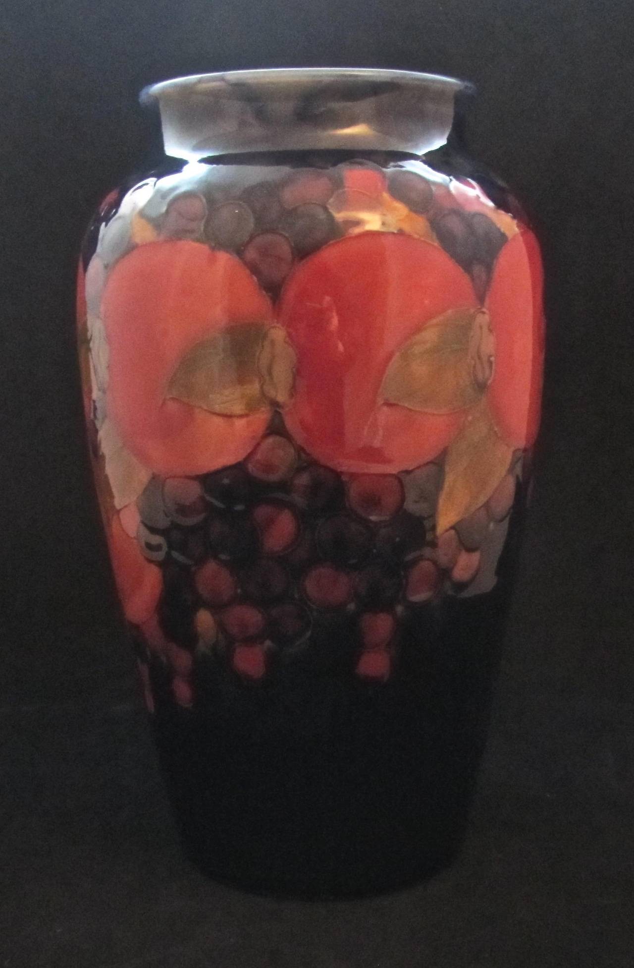 British William Moorcroft Pomegranate Vase For Sale