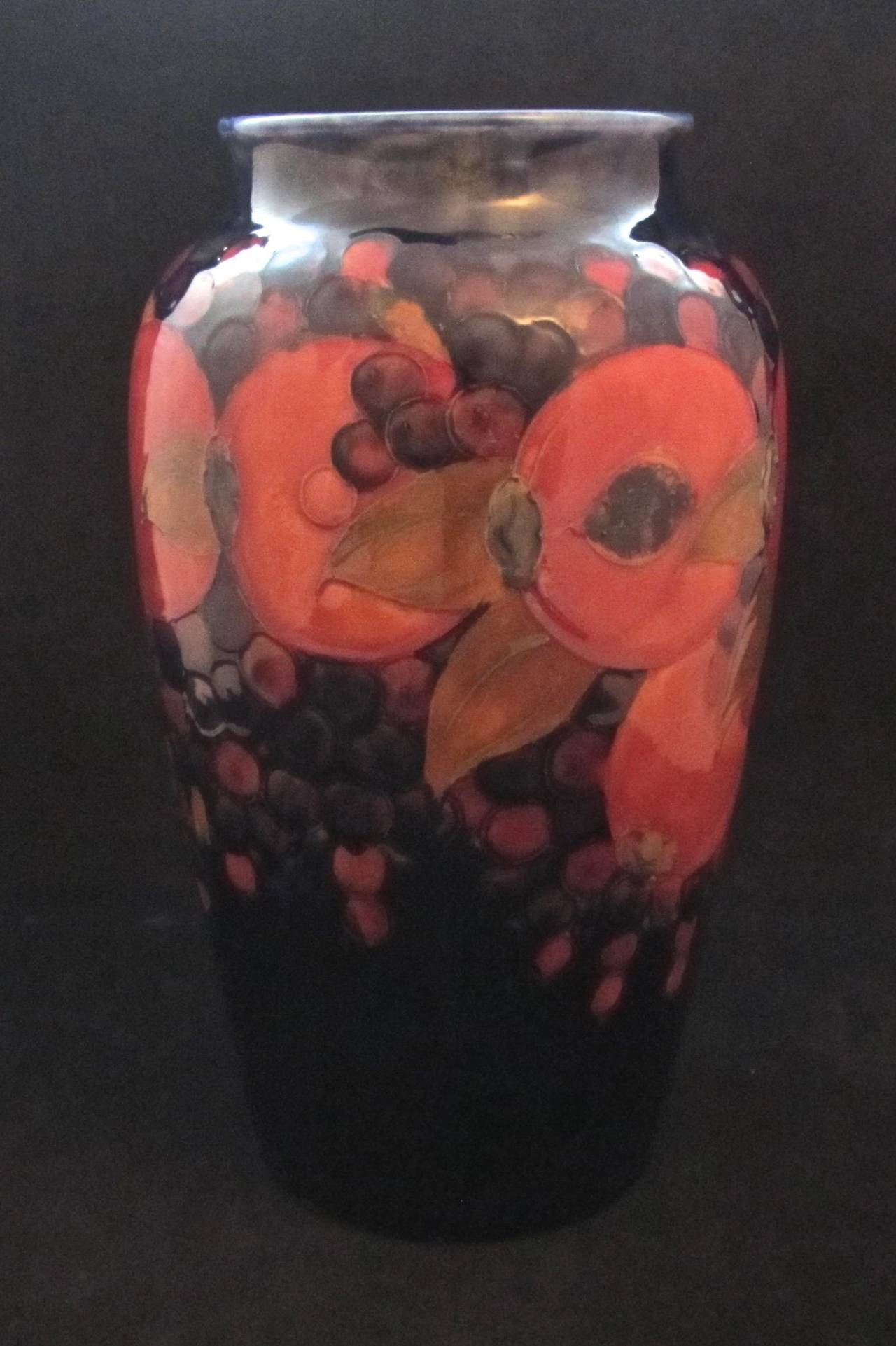 20th Century William Moorcroft Pomegranate Vase For Sale