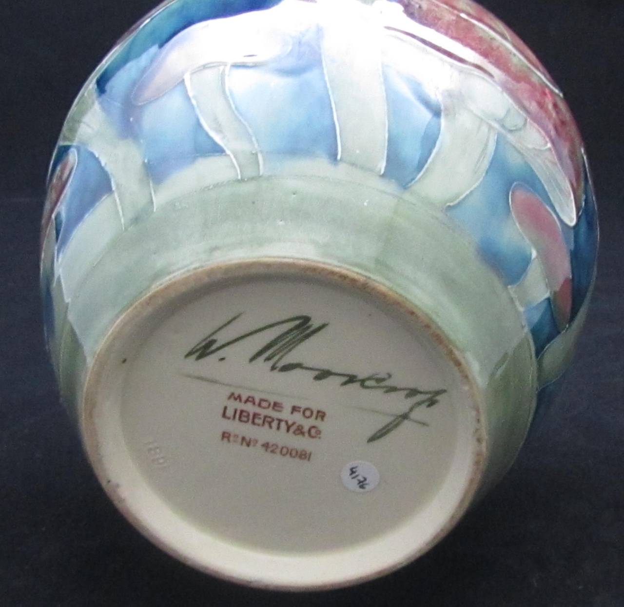 William Moorcroft Vase for Liberty & Co. For Sale 1