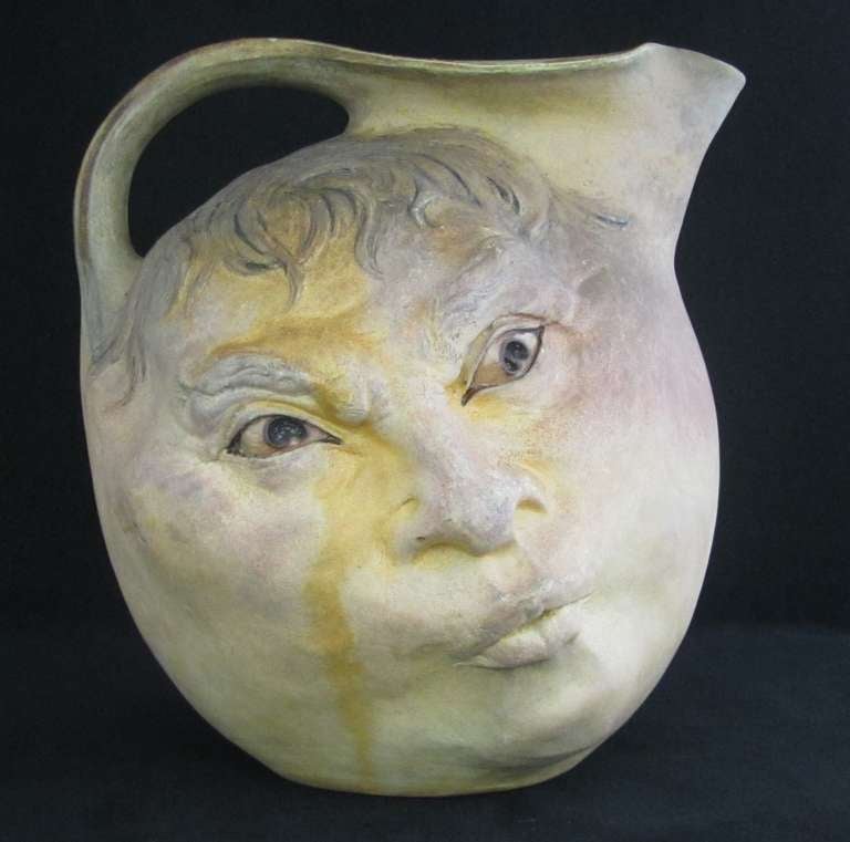Martin Brothers Face Jug In Excellent Condition In Gloucestershire, GB