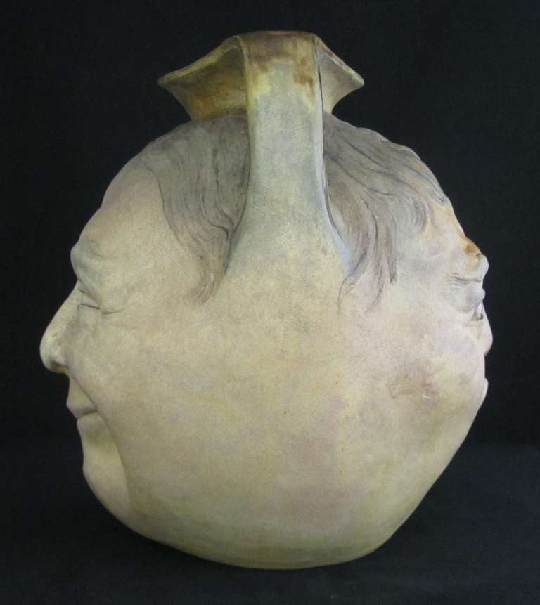 19th Century Martin Brothers Face Jug