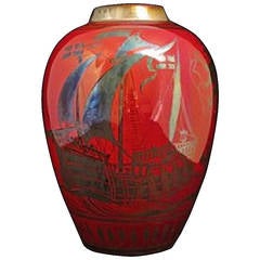 Large Pilkington's Lustre Vase