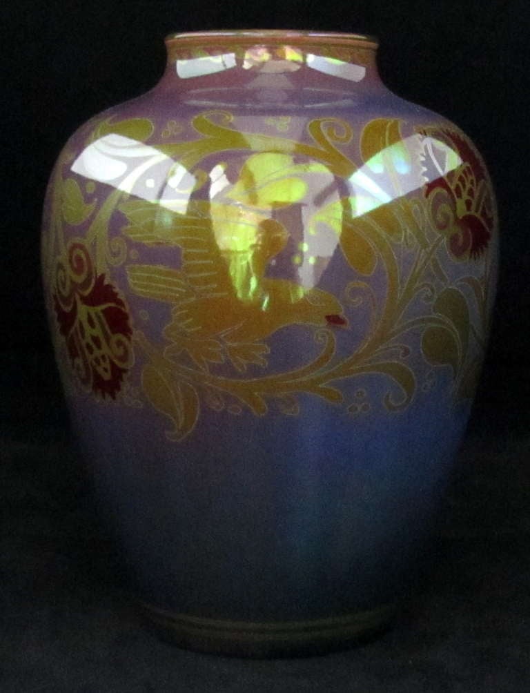 Arts and Crafts Pilkington's Lustre Vase For Sale