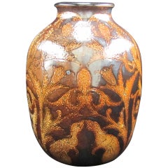 Martin Brothers Vase decorated with Grotesques