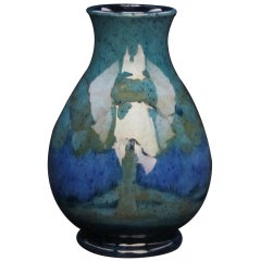 William Moorcroft Moonlit Blue Vase