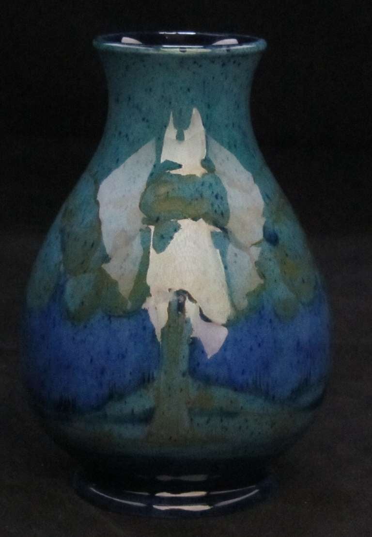 William Moorcroft Moonlit Blue Vase