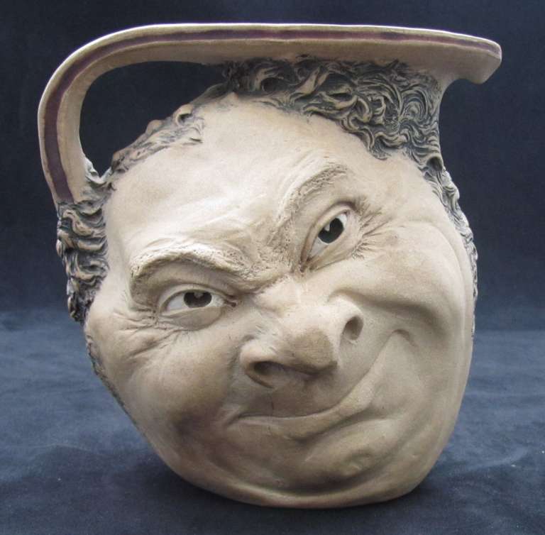 20th Century Martin Brothers Face Jug