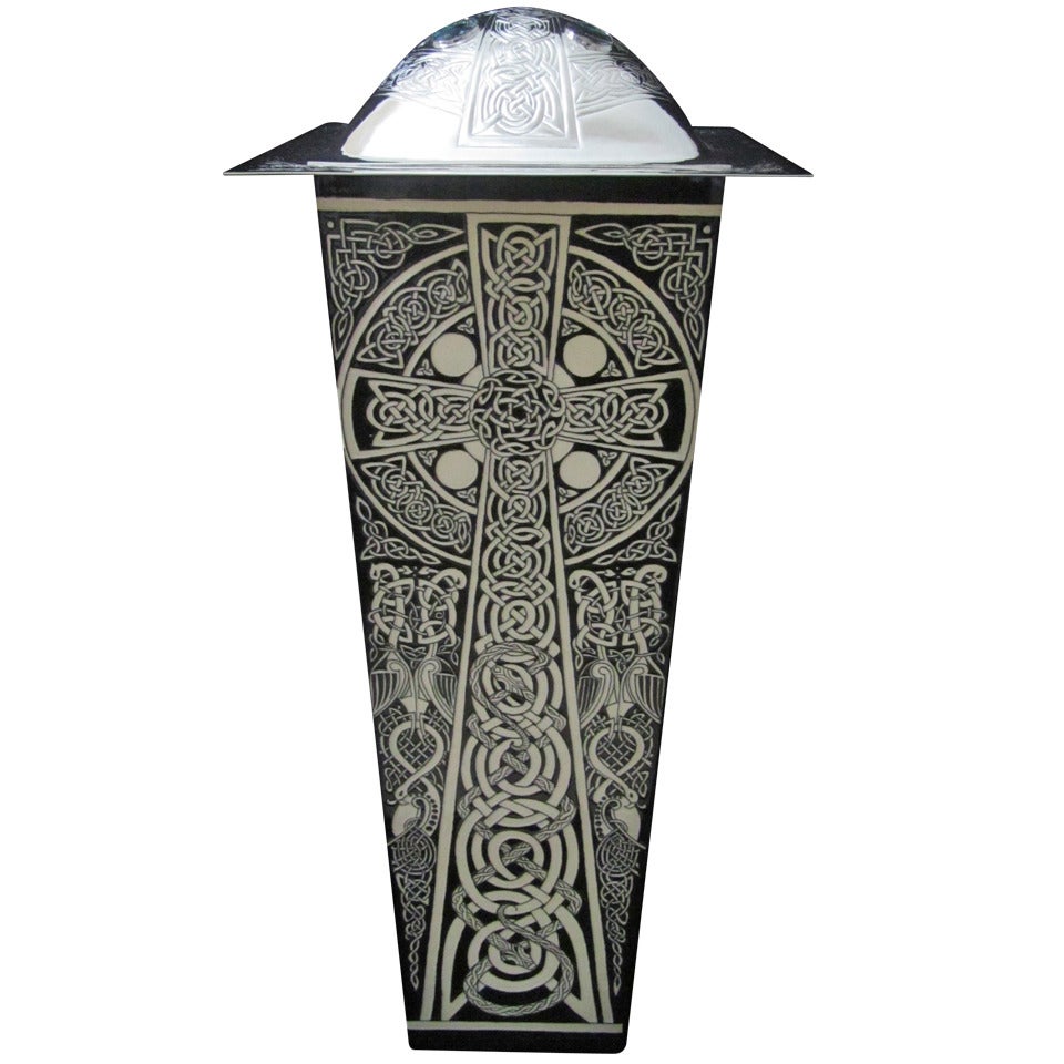 Celtic Cross Heidi Warr vase For Sale