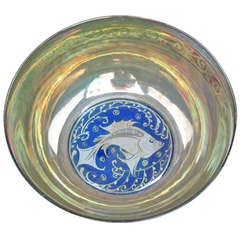 Pilkingtons Lustre Bowl decorated with fish 