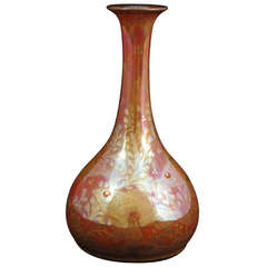 Pilkintons Lustre Vase Decorated with Fish