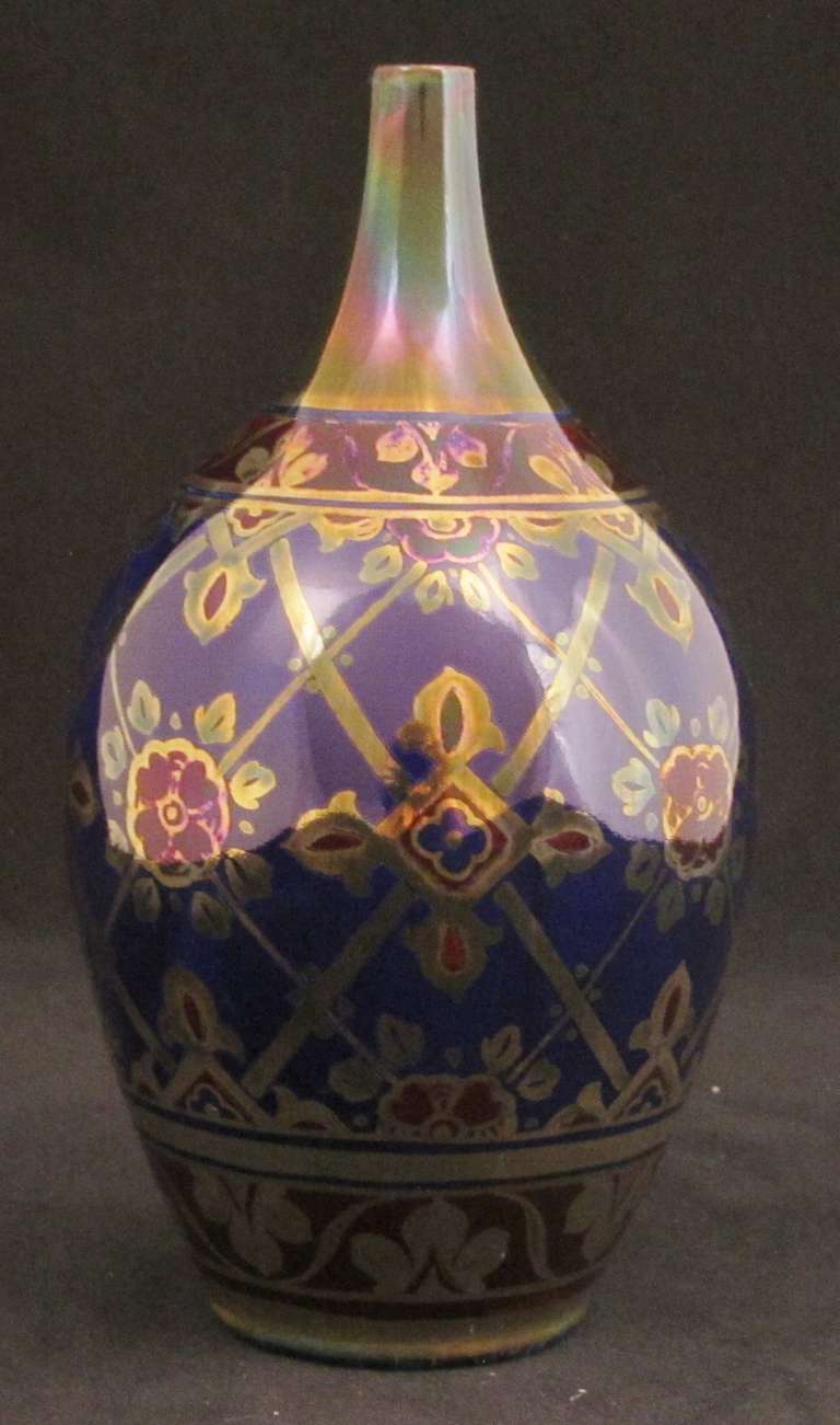 British Pilkingtons Lustre Vase For Sale