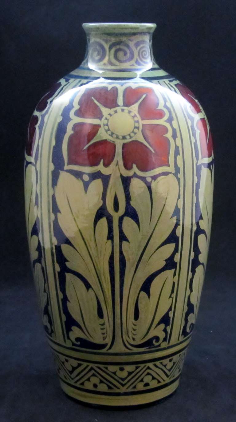 Pilkington's Lustre Vase with an Arts and Crafts design by Richard Joyce