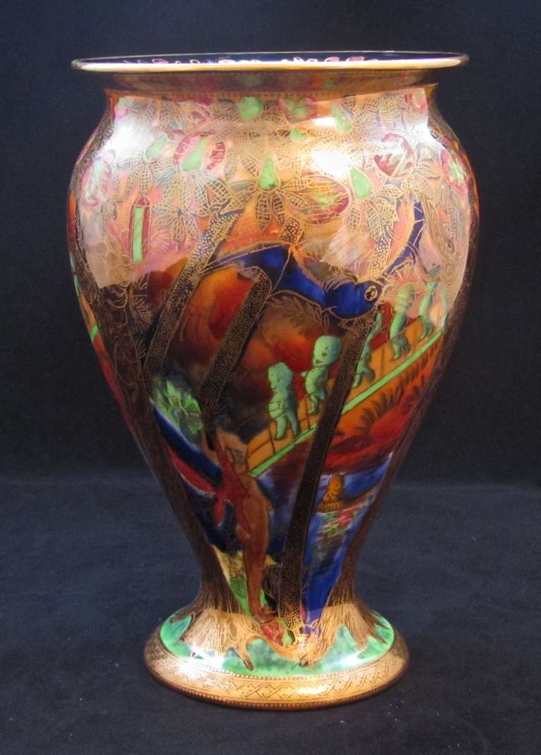Wedgwood fairyland lustre vase decorated with 