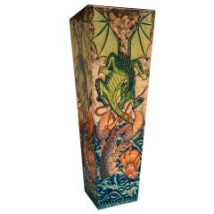 Heidi Warr Large Limited Edition "Dragon and Lobster" Vase