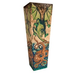 Heidi Warr Large Limited Edition "Dragon and Octopus" Vase