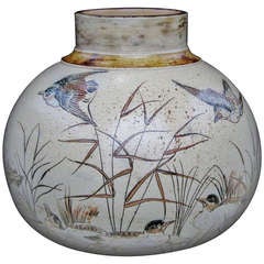Martin Brothers Vase decorated with Birds
