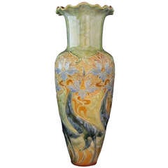 Large Doulton Lambeth Vase
