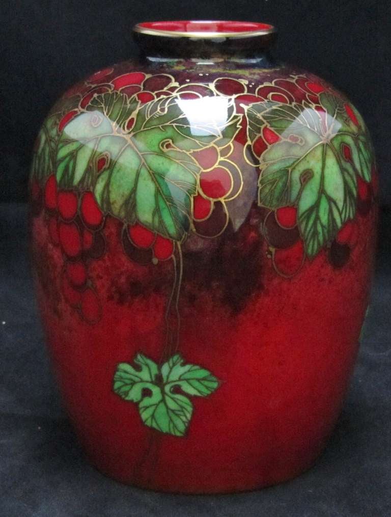 British Doulton Flambe Vase For Sale