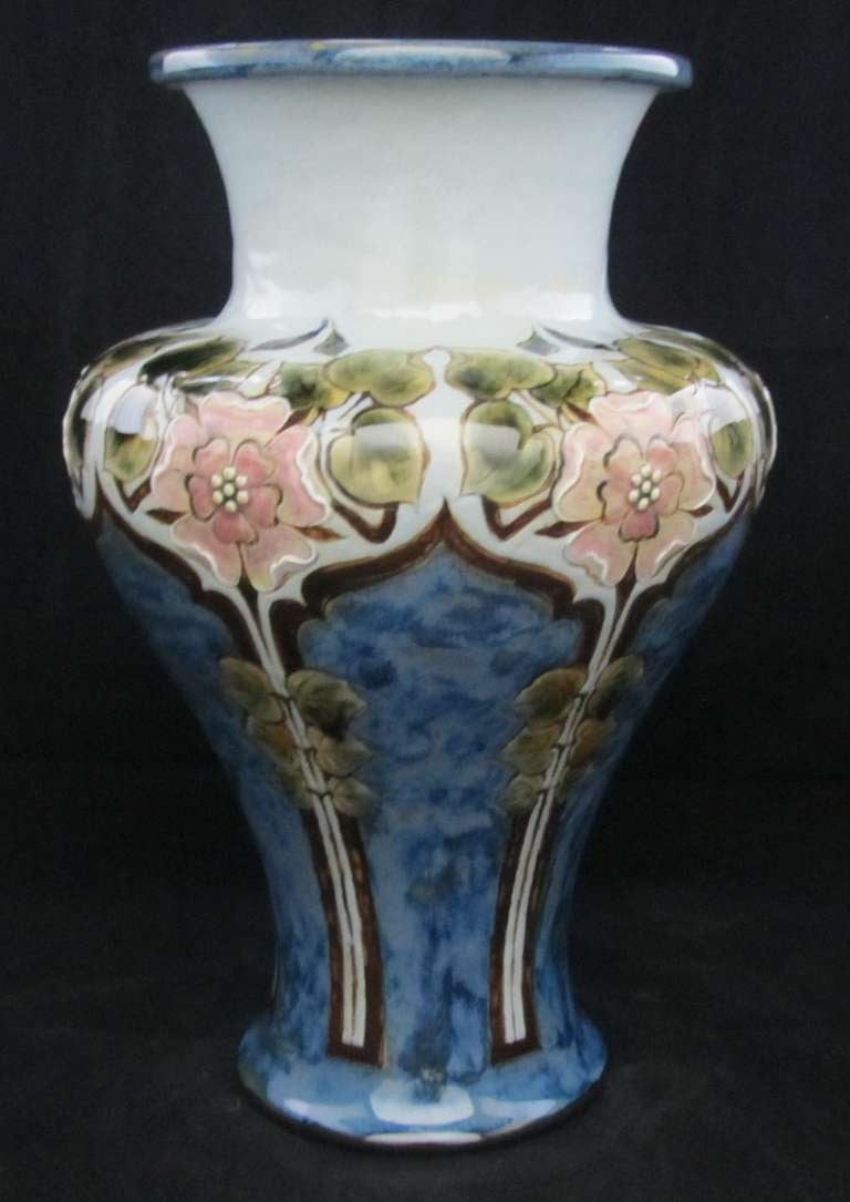 British Doulton Art Nouveau Vase For Sale