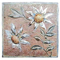 Antique Martin Brothers Tile