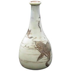 Antique Martin Brothers Vase decorated with Fish