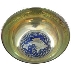 Pilkingtons Lustre Bowl decorated with a Fish