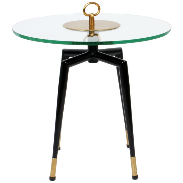 Brass Pedestal Table