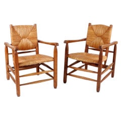 Pair of Charlotte Perriand Armchairs