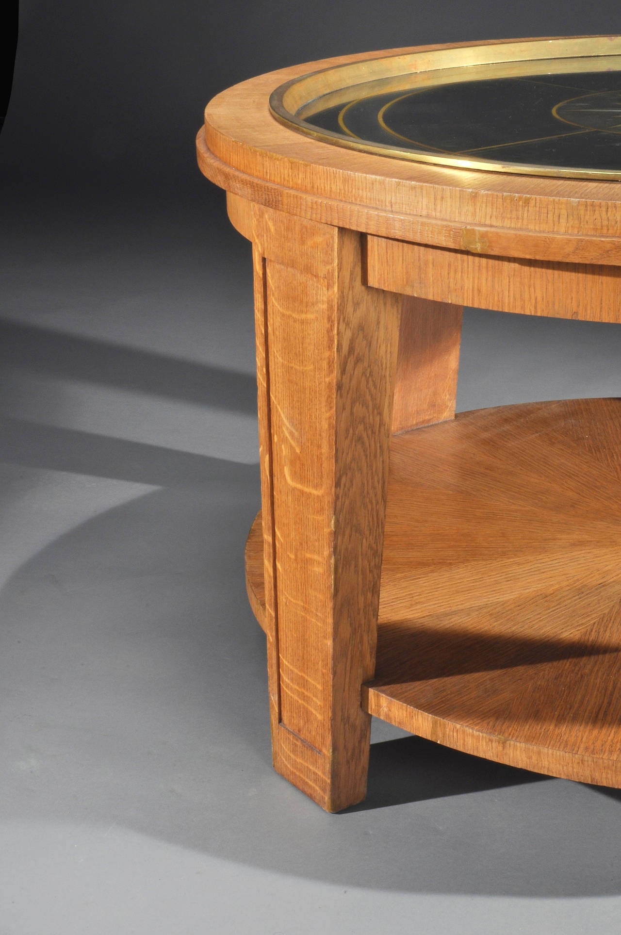 Important Pedestal Table Attributed to Jacques Adnet For Sale 2