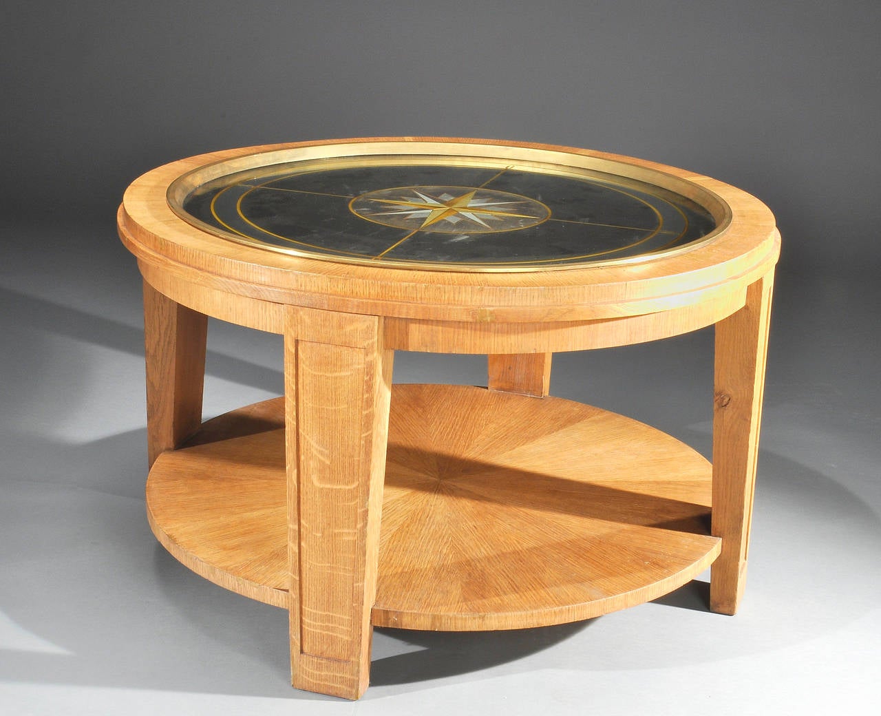 Important Pedestal Table Attributed to Jacques Adnet For Sale 4