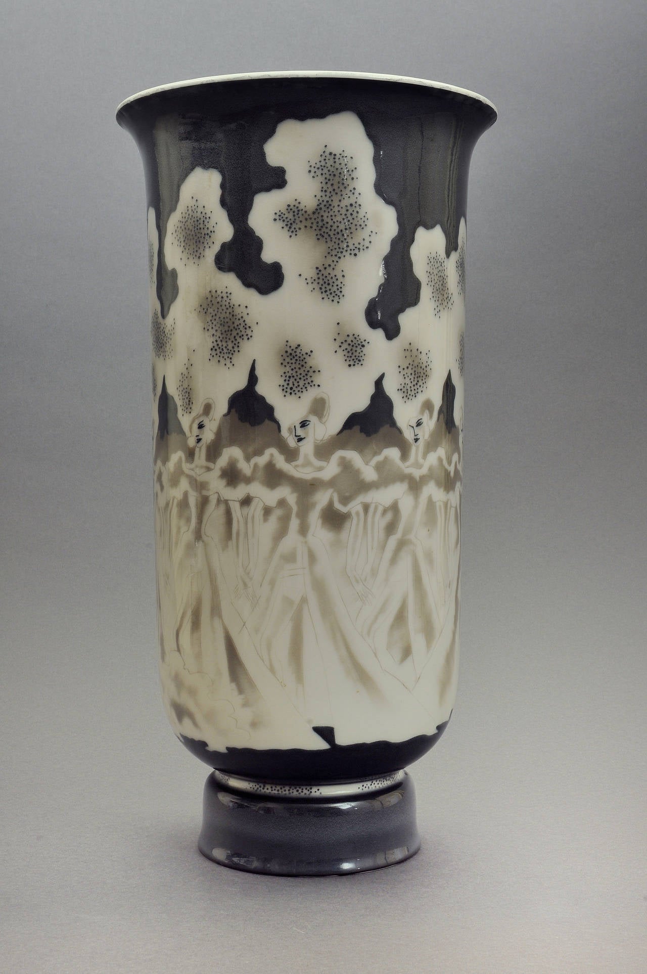 1937 Manufacture Nationale de Sevres Art Deco Vase 2