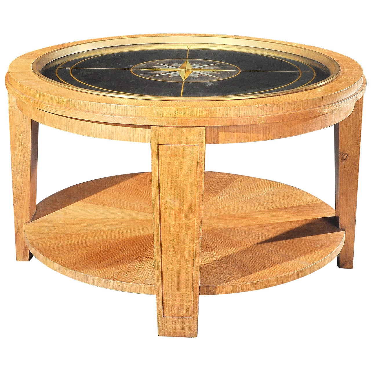 Important Pedestal Table Attributed to Jacques Adnet For Sale
