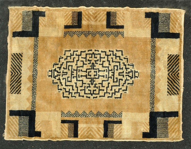 French Art Deco Rug Circa 1930 In Good Condition For Sale In Paris, FR