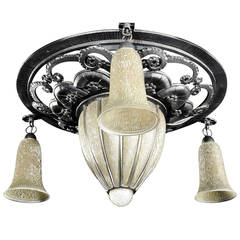 Beautiful Art Deco Delatte Chandelier, circa 1925