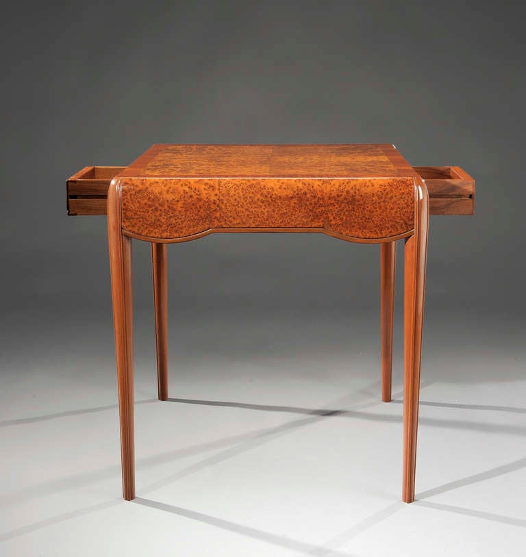 Art Deco Lucie Renaudot - Game Table Circa 1925 For Sale