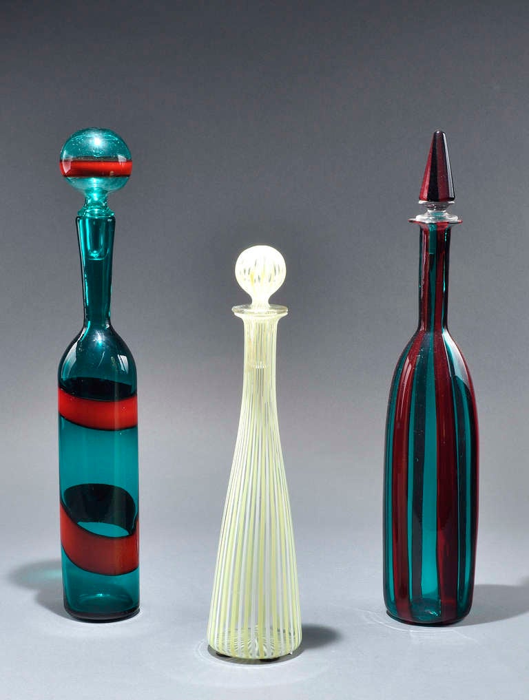 Mid-20th Century VENINI - Design. Fulvio Bianconi - Bottle 
