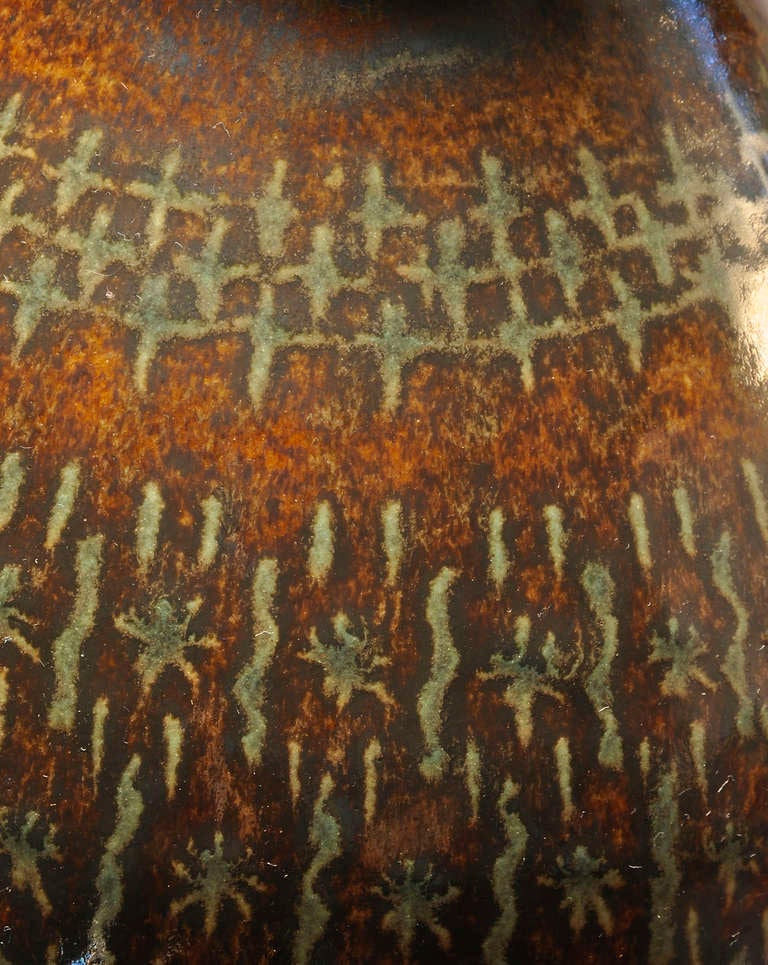 Vase en céramique des années 1940 de Pierre Fouquet Bon état - En vente à Paris, FR