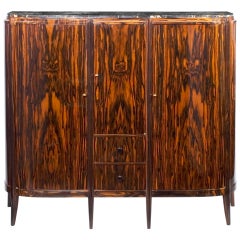 Leon Jallot - Rare Macassar ebony display cabinet - Circa 1924