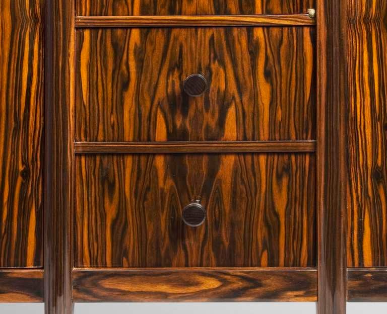 Leon Jallot - Rare Macassar ebony display cabinet - Circa 1924 2