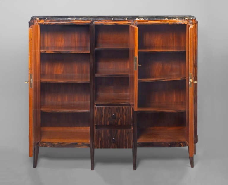 Leon Jallot - Rare Macassar ebony display cabinet - Circa 1924 4