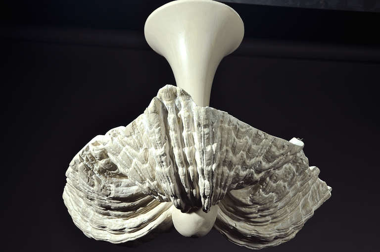 Jean Charles Moreux Rare Plaster Ceiling Light Circa 1940