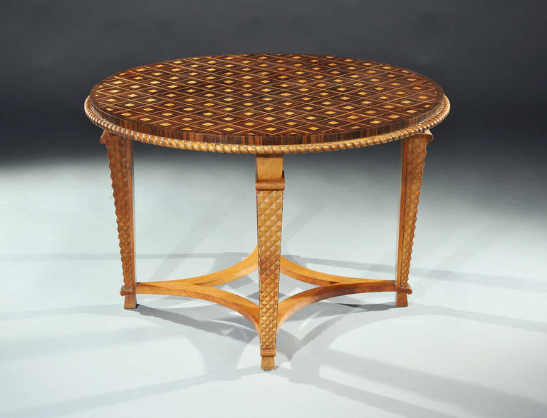 Modern Etienne Kohlmann Pedestal Table Commissioned in 1959 For Sale