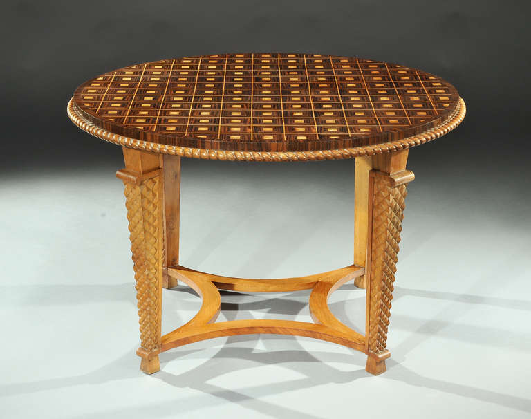 French Etienne Kohlmann Pedestal Table Commissioned in 1959 For Sale