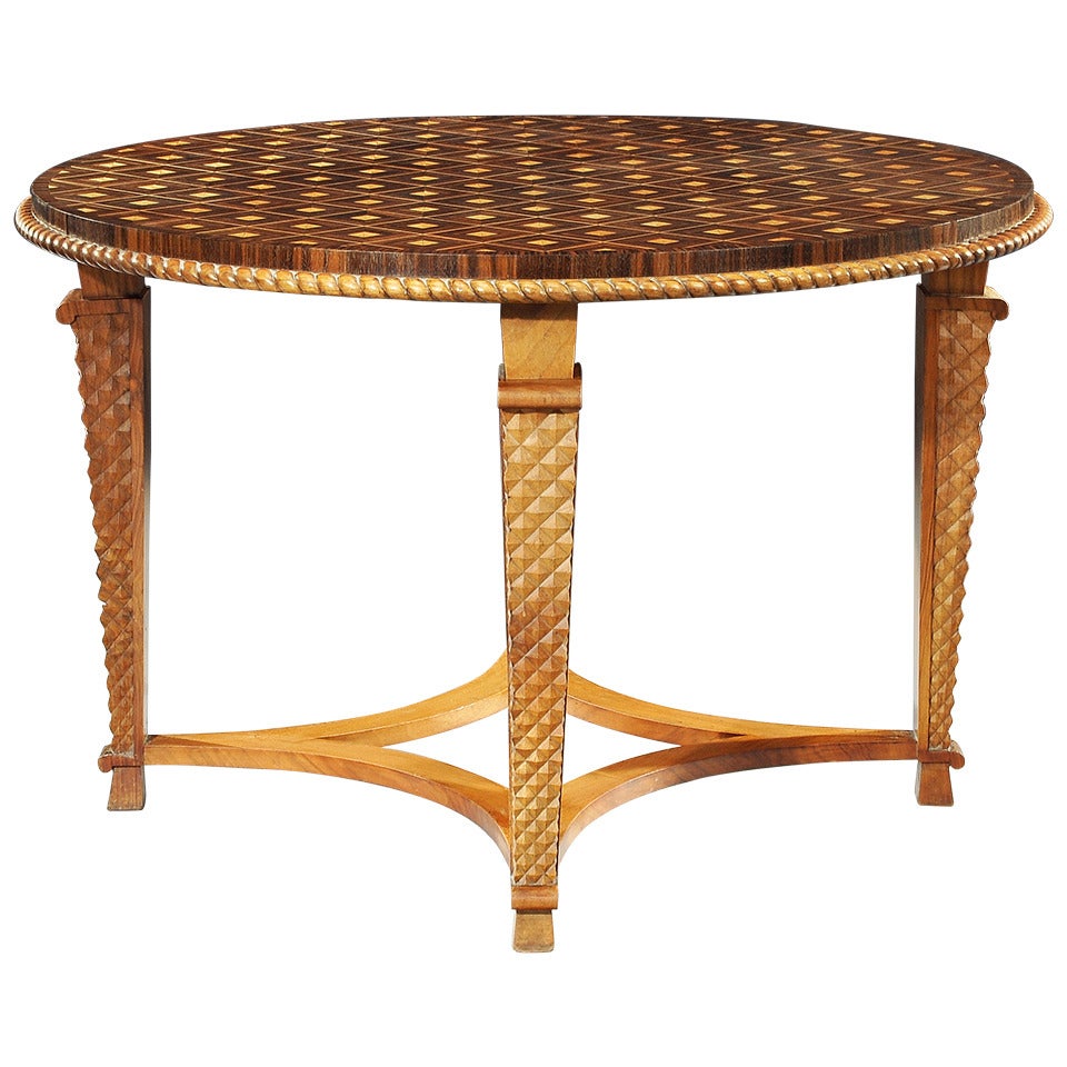 Etienne Kohlmann Pedestal Table Commissioned in 1959 For Sale