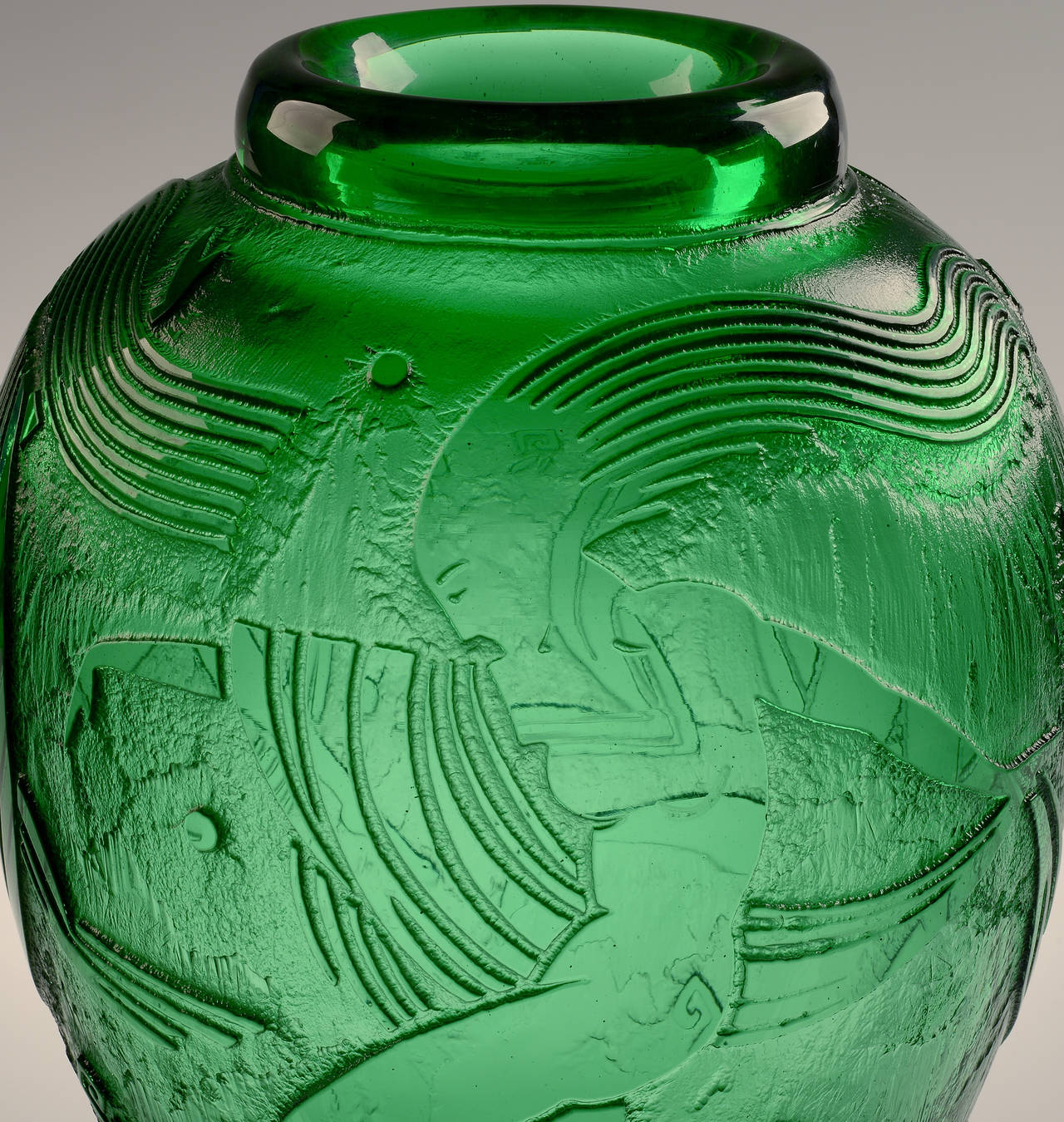 Exceptional Daum Nancy Acid Etched Art Deco Vase 3