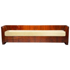 Long Modernist Art Deco Bench Attributed to Blanche Klotz, circa 1930